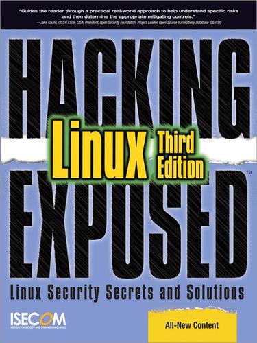 Cover for Hacking ExposedTM Linux