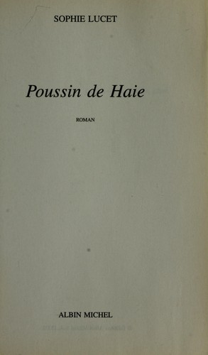 Cover for Poussin de Haie