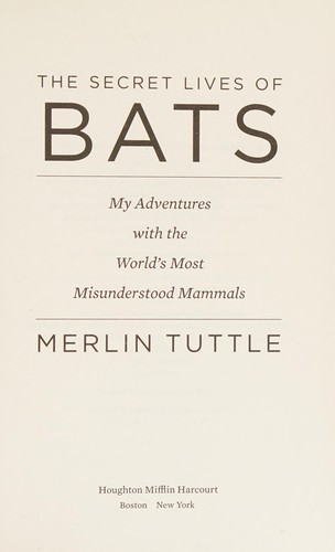Cover for The secret lives of bats
