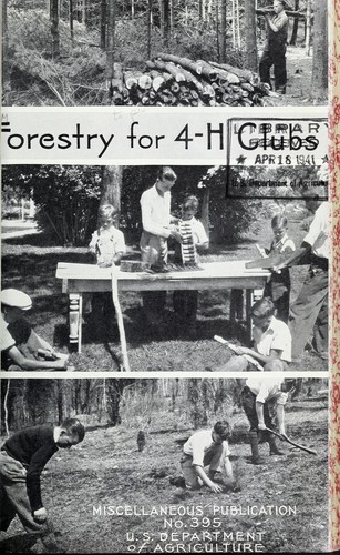 Cover for Forestry for 4-H clubs