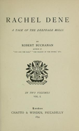Cover for Rachel Dene