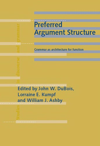 Cover for Preferred argument structure