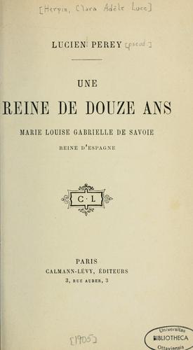 Cover for Une Reine de douze ans