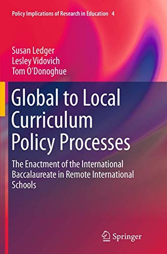 Cover for Global to Local Curriculum Policy Processes