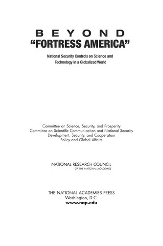Cover for Beyond "fortress America"