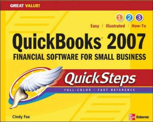 Cover for QuickBooks 2007 QuickSteps (Quicksteps)