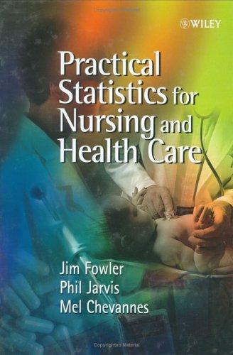 Cover for Practical Statistics for Nursing and Health Care