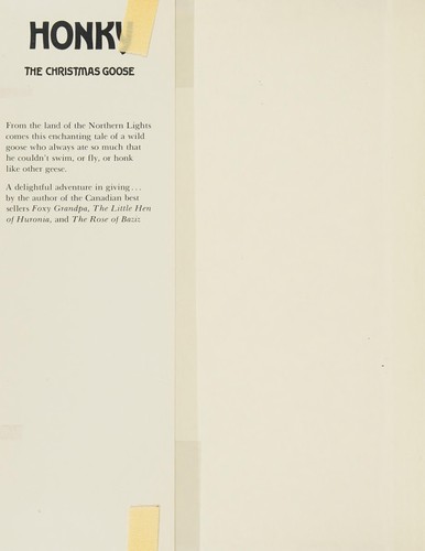 Cover for Honky the Christmas goose