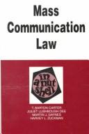 Cover for Mass Communications Law in a Nutshell (In a Nutshell)