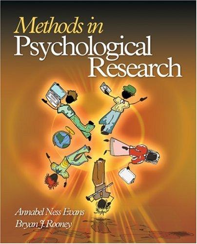 Cover for Methods in Psychological Research