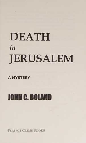 Cover for Death In Jerusalem