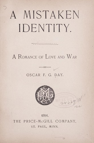Cover for A mistaken identity