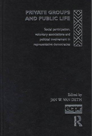 Cover for Private groups and public life