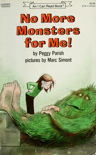 Cover for No more monsters for me!