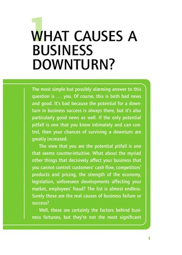 Cover for Surviving a Downturn