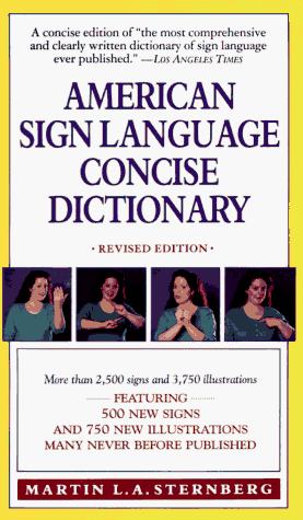 Cover for American sign language concise dictionary