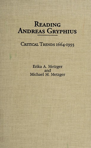 Cover for Reading Andreas Gryphius