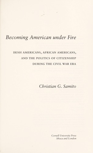 Cover for Becoming American under fire