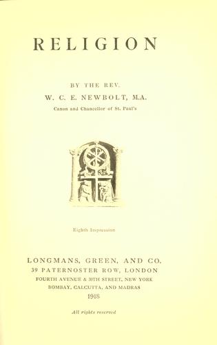 Cover for Religion