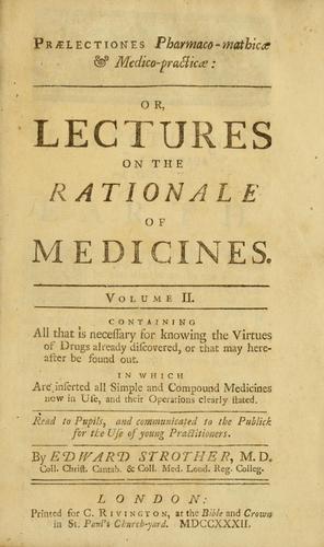 Cover for Prælectiones pharmaco-mathicæ & medico-practicæ