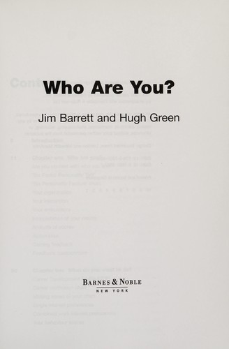 Cover for Who are you?
