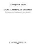 Cover for Andrej M. Kurbskij als Übersetzer