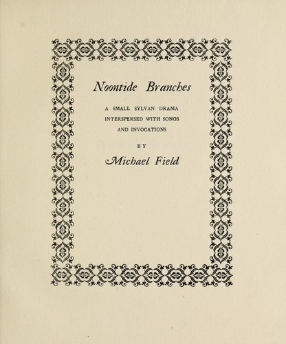 Cover for Noontide branches