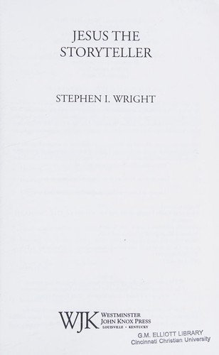 Cover for Jesus the storyteller