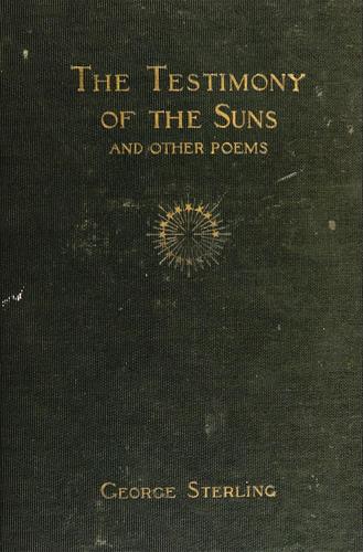 Cover for The testimony of the suns and other poems