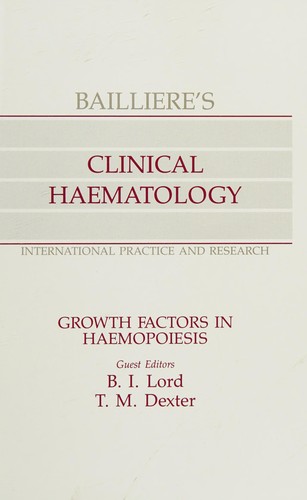 Cover for Growth factors in haemopoiesis