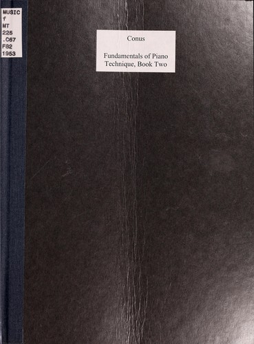 Cover for Fundamentals of piano technique