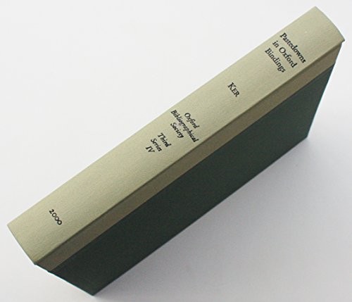 Cover for Fragments of medieval manuscripts used as pastedowns in Oxford bindings
