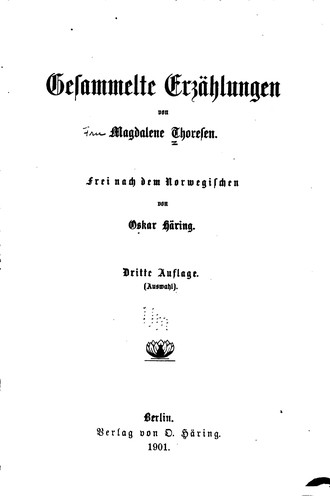 Cover for Gesammelte Erzahlungen