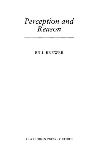 Cover for Perception and reason