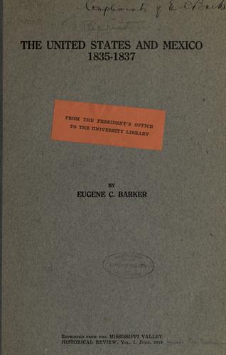Cover for The United States and Mexico, 1835-1837