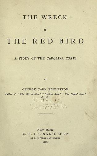 Cover for The wreck of the red bird