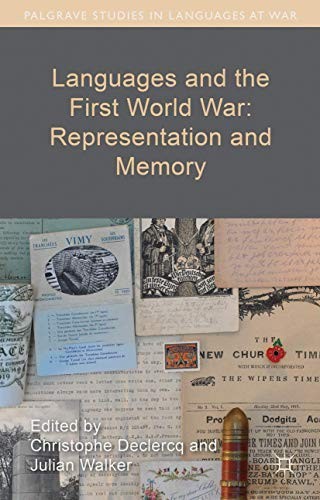 Cover for Languages and the First World War