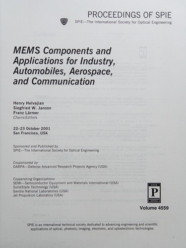 Cover for MEMS components and applications for industry, automobiles, aerospace, and communication