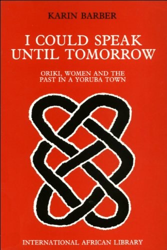 Cover for I could speak until tomorrow