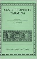Cover for Carmina (Oxford Classical Texts Ser)