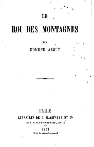 Cover for Le roi des montagnes