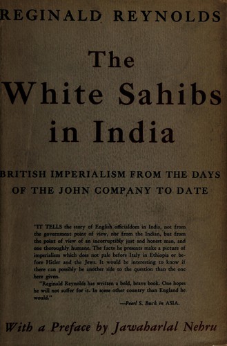 Cover for The white sahibs in India