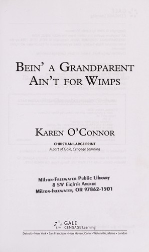 Cover for Bein' a grandparent ain't for wimps