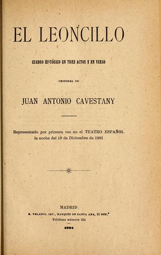 Cover for El leoncillo