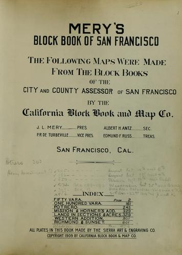 Cover for Mery's block book of San Francisco