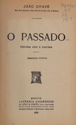 Cover for O passado