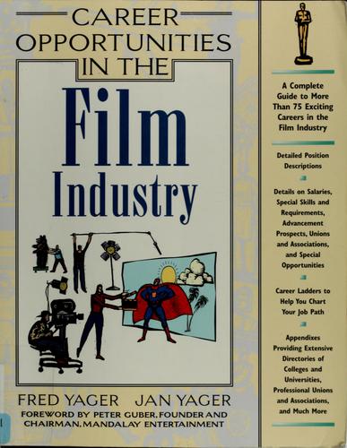 Cover for Career opportunities in the film industry