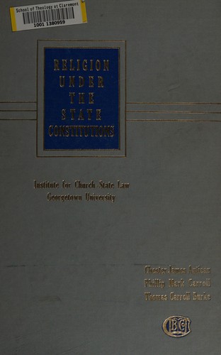 Cover for Religion under the State constitutions