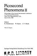 Cover for Picosecond Phenomena