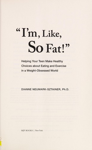 Cover for I'm, like, So fat!